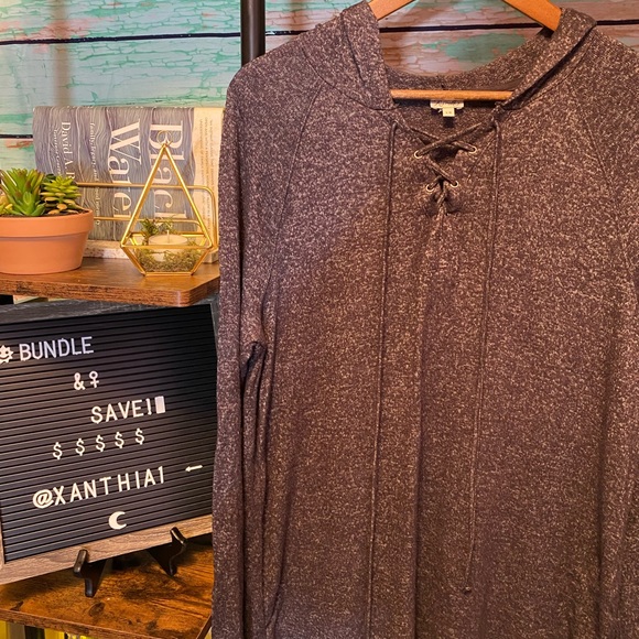 Ladies Hooded Long Sleeve Top - Picture 4 of 7